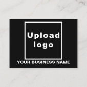 Firmenmarke auf der Black Calling Card Telefonnummerkarte (Rückseite)