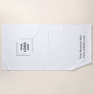 Firmenmarkenbildung Geschäftslogo Minimalistisch Strandtuch