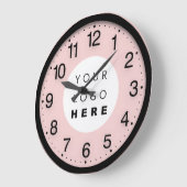 Firmenminimalismus Benutzerdefiniertes Logo für di Große Wanduhr (Winkel)