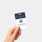Firmenmitarbeiter-Foto-ID-Ausweis Geschäftspersona Ausweis (Handheld)