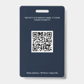 Firmenmitarbeiter-Foto-ID-Ausweis Geschäftspersona Ausweis (Rückseite)