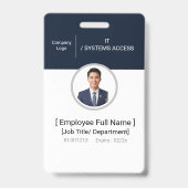 Firmenmitarbeiter-Foto-ID-Ausweis Geschäftspersona Ausweis (Vorderseite)