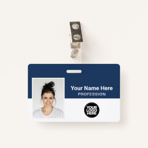 Firmenmitarbeiter, Name, Logo, Foto-ID Ausweis