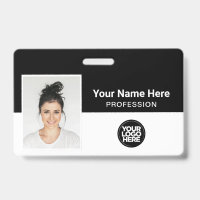 Firmenmitarbeiter, Name, Logo, Foto-ID