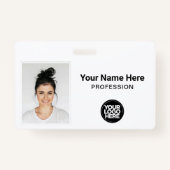 Firmenmitarbeiter, Name, Logo, Foto-ID Ausweis (Vorderseite)