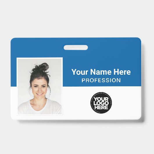 Firmenmitarbeiter, Name, Logo, Foto-ID Ausweis (Vorderseite)