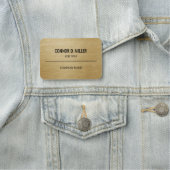 Firmenmitarbeiter Namensschild Faux Gold (Beispiel)