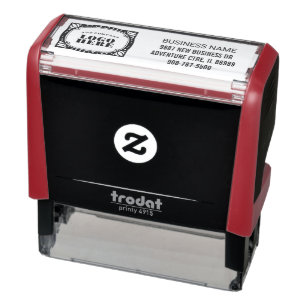 Firmenname-Adresse und Logo hinzufügen Permastempel