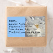 Firmenname Anschrift Labels Blue Floral (Insitu)