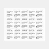 Firmenname Anschrift Telefon Personalisiert Etiketten (Blatt)