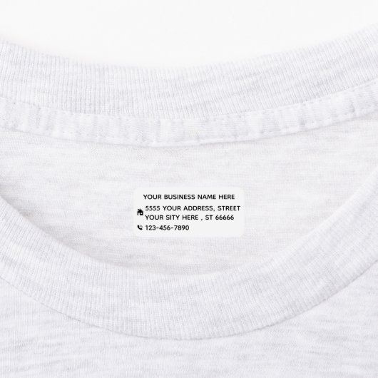 Firmenname Anschrift Telefon Personalisiert Etiketten (Befestigt)