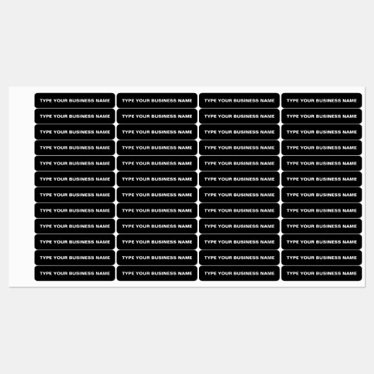 Firmenname auf dem Etikett "Black Rectangle Iron L (Blatt)