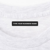 Firmenname auf dem Etikett "Black Rectangle Iron L (Befestigt)