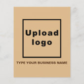 Firmenname auf hellbraunem Flyer (Hinten)