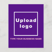 Firmenname auf Lila Flyer (Hinten)