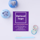 Firmenname auf Lila Flyer (Einzeln)