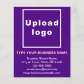 Firmenname auf Lila Flyer (Vorne)