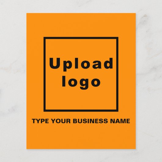 Firmenname auf Orange Flyer (Hinten)