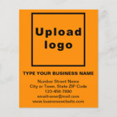 Firmenname auf Orange Flyer (Vorne)