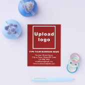 Firmenname auf rotem Flyer (Einzeln)