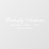 Firmenname Benutzerdefiniertes Branding Signage We Fensteraufkleber (Blatt)