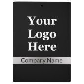 Firmenname: Black and Silver Klemmbrett (Rückseite)