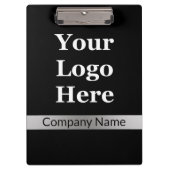 Firmenname: Black and Silver Klemmbrett (Vorderseite)