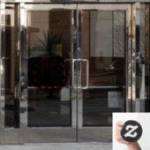 Firmenname, dekorativ fensteraufkleber (Büro Tür)