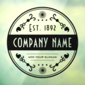 Firmenname, dekorativ fensteraufkleber (Blatt 3)