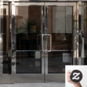 Firmenname, dekorativ fensteraufkleber (Büro Tür)