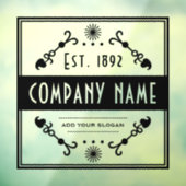 Firmenname, dekorativ fensteraufkleber (Blatt 3)