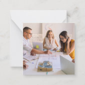 Firmenname des Unternehmens für Firmenlogo Vielen Mitteilungskarte (Rückseite)