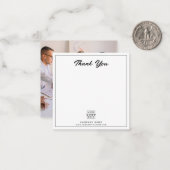 Firmenname des Unternehmens für Firmenlogo Vielen Mitteilungskarte (Vorderseite/Rückseite Beispiel)