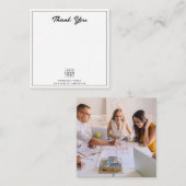 Firmenname des Unternehmens für Firmenlogo Vielen Mitteilungskarte (Vorne/Hinten)