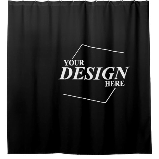 Firmenname Entwurf Ihres eigenen Unternehmens Duschvorhang (Vorderseite)
