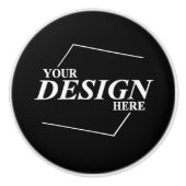 Firmenname Entwurf Ihres eigenen Unternehmens Keramikknauf (Vorderseite)