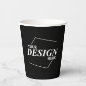 Firmenname Entwurf Ihres eigenen Unternehmens Pappbecher (Vorderseite)