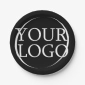 Firmenname Erstellen Sie Ihren Firmentext Pappteller (Vorderseite)