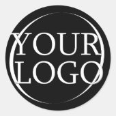 Firmenname Erstellen Sie Ihren Firmentext Runder Aufkleber (Vorderseite)