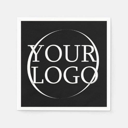 Firmenname Erstellen Sie Ihren Firmentext Serviette (Vorderseite)