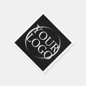 Firmenname Erstellen Sie Ihren Firmentext Serviette (Ecke)