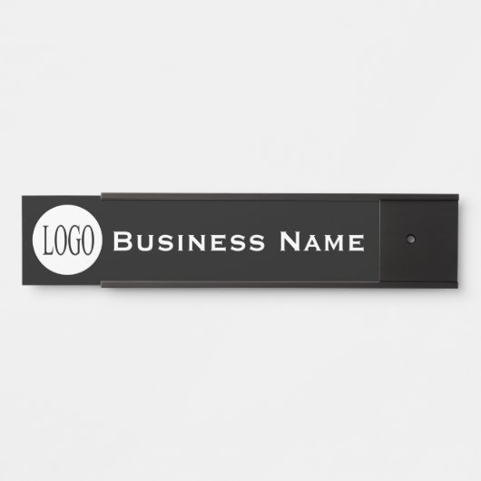 Firmenname Firma Black Office Türzeichen Türschild (Vorderseite )