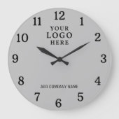Firmenname Firmenlogo Markenbezeichnung "Promo Gra Große Wanduhr (Vorderseite)