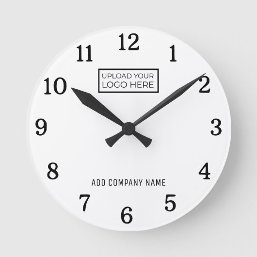 Firmenname Firmenname Firmenmarke Runde Wanduhr (Vorderseite)