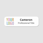 Firmenname Firmenname Markenname Firmenlogo Magnet Namensschild (Vorderseite)