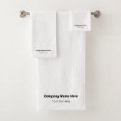 Firmenname Firmenwerbung Badhandtuch Set (Insitu)