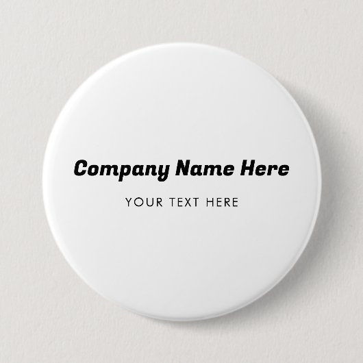 Firmenname Firmenwerbung Button (Vorderseite)