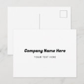 Firmenname Firmenwerbung Feiertagspostkarte (Vorne/Hinten)