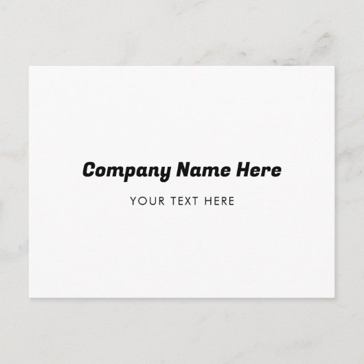 Firmenname Firmenwerbung Feiertagspostkarte (Vorderseite)