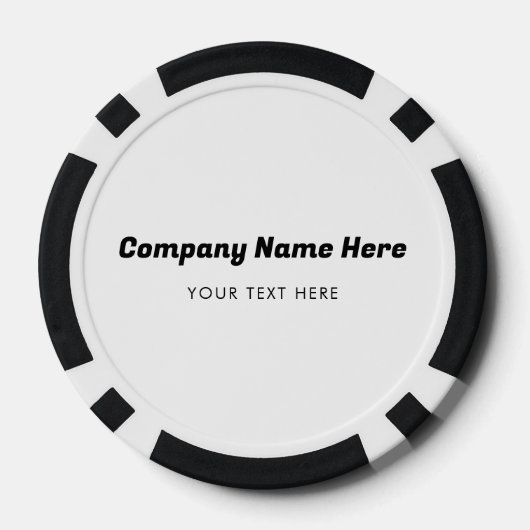 Firmenname Firmenwerbung Pokerchips (Rückseite)